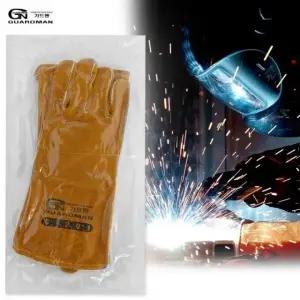 가드맨 내열 용접장갑 가죽 알곤장의 (WFKBFYP)