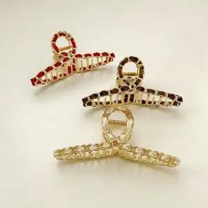 리본 올림머리 헤어 집게핀 여성 패션액세서리 (WFKBJJH)