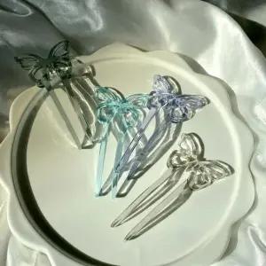 파스텔컬러 헤어비녀 여성 머리장식 유니크 패션핀 (WFKBOML)