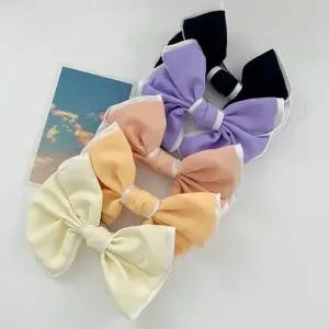 리본 헤어핀 올림머리핀 유니크 헤어악세사리 소프트 (WFKBONW)