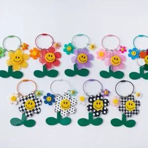 스마일 플라워 키링 플라워백참 스마일키링 플라워키 (WFKB5UY)