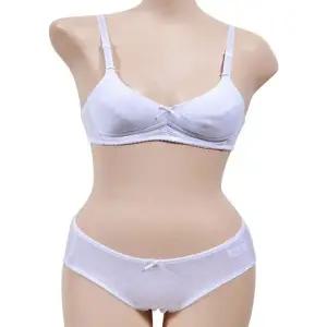 [하프클럽/]주니어 노와이어 브라팬티세트 2단계 하트 디자인 어린이속옷