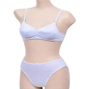 [하프클럽/]주니어 노와이어 브라팬티세트 2단계 저자극 쟈가드 소재 A컵 브