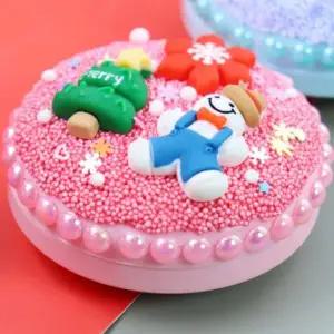 [하프클럽/]폼폼 거울 빗 택1 흰색 10개 크리스마스