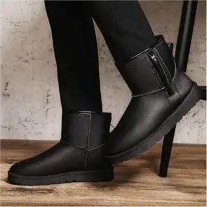 남성 앵클부츠 옆지퍼 방한 겨울 첼시부츠 기모안감