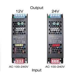 정전압 전원 공급 장치 LED 스트립 DC 12V/24V 조명 변압기용 48W 60W 얇은 드라이버