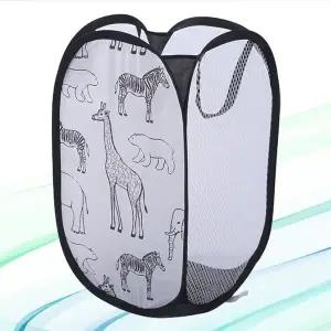 휴대용 접이식 세탁바구니 가벼운 메쉬 빨래통 수납 (WFKBLRE)