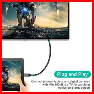 금도금 미니 HDMI to 케이블 HDMI2.0 남성 A 타입 4K 60HZ HD 어댑터 컨버터 1 2 3 5 미터 길이 30cm 짧은