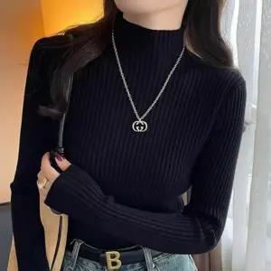 여성 겨울 이너 골지 목폴라 터틀넥 히트텍 니트 스웨터