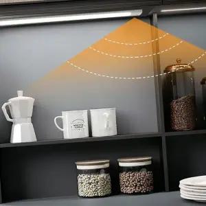 [하프클럽/]조명형 수납장 조명 옷장신발장 밝기조절 주방 수납 60cm