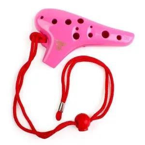 [하프클럽/]미니 오카리나 소프라노C 핑크색 엘리스뮤직 악기 아기오카리나