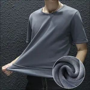 이너티 4컬러 티셔츠 기모안감 반팔 데일리 겨울 남자