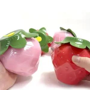 대왕 딸기 슬라임 1개 대형슬라임 액체괴물 촉감놀이 치젤 (WFKBQ6C)