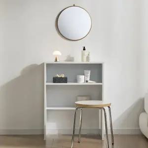 히트가구 C1384 오픈 수납 화장대 벽거울 세트 1color