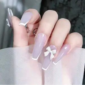 고품질 데이트 룩 여자 셀프 러블리 네일 리본 파츠 세트 (WFKBXQO)