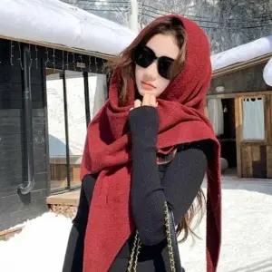 겨울 숄 머플러 케이프 목도리 여자 여행 추억 인생샷목도리 여성 여학생머플러 20대30대머플러 추억