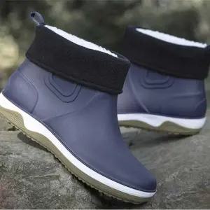 기모장화 겨울 기모 기장 장화 레인 숏 부츠 안감 용 앵클 방한 안감부츠