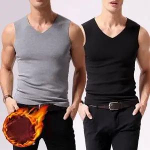 남성 겨울이너웨어 스타일 방한 기모나시 얇은 내의 남자런닝 속옷 기모 겨울