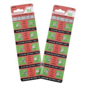 시계 완구 동전 알카라인 배터리 1.55V AG4 377 단추 SR626SW 셀 2 개-50 개