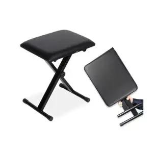 [하프클럽/]접이식 피아노 의자 버스킹 전자피아노 음악용품 편리한 수납