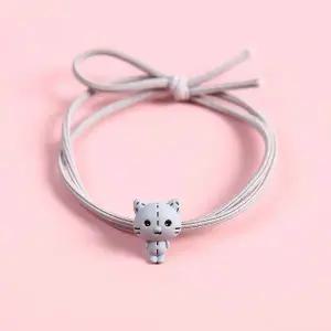 [골드스마일]그레이 미니 고양이 머리끈