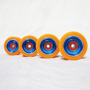 Z-FIRST 62mm 롤러 스케이트 휠 알루미늄 합금 스피드 교체 휠(ABEC-9 베어링 포함) (4팩)