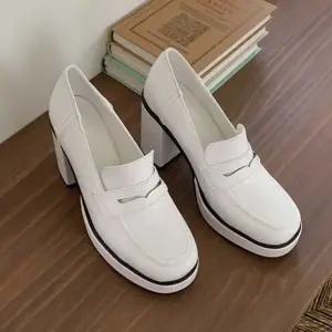 [하프클럽/]하객 룩 치마 원피스 구두 통굽 가보시 하이 힐 코디