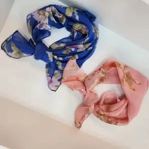 봄 쁘띠 스카프 미니 시폰 정사각형 스카프