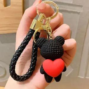 [하프클럽/]귀여운 가방 백팩 자동차 차키 열쇠 고리 키링 블랙