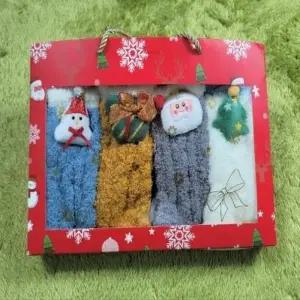 (선택 크리스마스 사각선물상자 셋트)싸더라크리스마스 사각선물상자 양말선물 수면양말 크리스마스 산타크