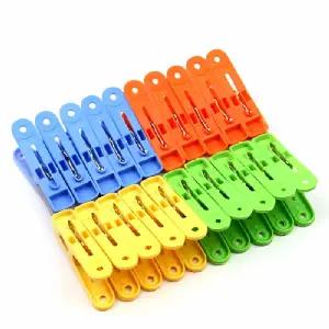 ( )빨래집게 고리형 건조 세탁 집게 걸이 양말 이불 빨래고리 20개 색상랜덤