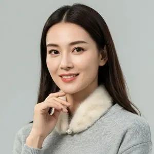 1초 완성 럭셔리핏 찐 밍크 자석 쁘띠 스카프 겨울 머플러 아이보리