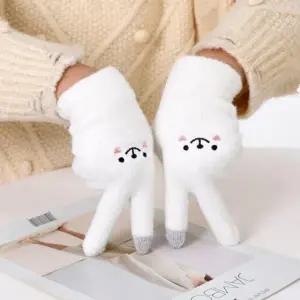 스마트폰터치 기능성 장갑 스마일 스포츠장갑 기모장갑 겨울장갑