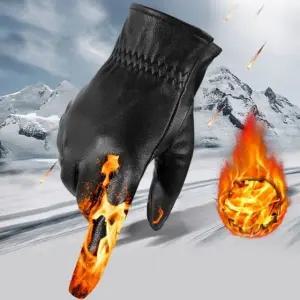 ( )염소가죽 기모 터치 겨울 방한장갑