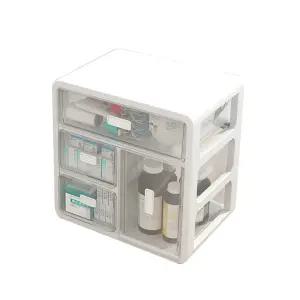 미니약상자 구급약 수납 밀폐 약서랍장 포장 투명 정리함