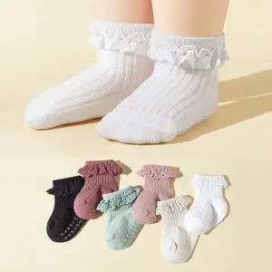 고품질 프릴랄라 여아 발목 레이스 양말 6종세트 206015 (WFKDCKO)