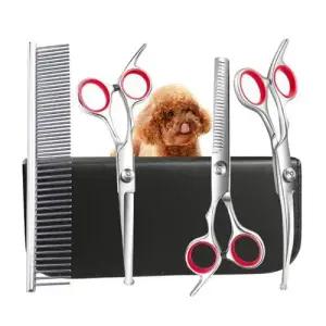 반려견 미용가위 4종 세트 강아지 애견 셀프 미용 WE5C311