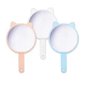 PVC 손잡이거울(고양이) 모양거울 미용거울 휴대용 WFGZ7H3