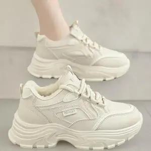 |CCS7D91|여성용 겨울 기모 운동화 따뜻한 데일리 트렌드 패션 슈즈