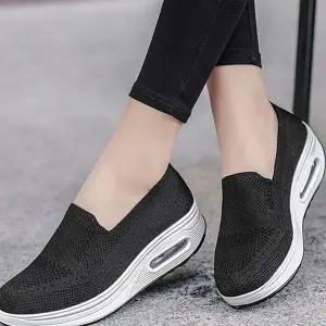 [하프클럽/다잇템]여성용 웨지힐 푹신 5컬러 운동화 키높이