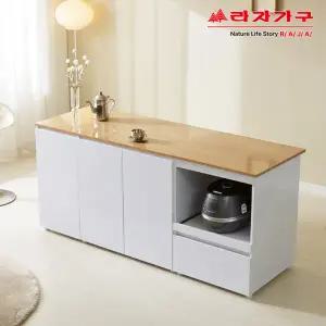 라자가구 리브 리안트 1800 광파 아일랜드 도어 홈바 수납장 RDY016