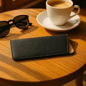 고품질 레더렛 소가죽 선글라스 파우치(블랙) 안경케이스 (WFKDVV4)