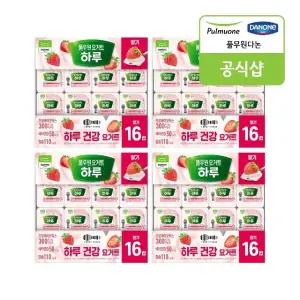 [풀무원다논] 하루요거트 컵 딸기 16입(80g x 16입) x 4개