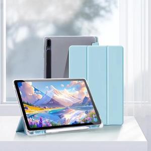 삼성 갤럭시 탭 S10 FE 플러스 11/13.1인치 S9 11 S8 12.4인치 S6 라이트 A9 A8 투명 TPU 백 커버 태블릿