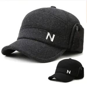 남성 겨울모자 귀달이볼캡 방한 볼캡 남자 귀도리모자