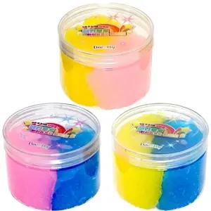 레인보우 아이스크림 슬라임 6개촉감놀이 액체괴물 액괴 감각발달 만들기세트 재료 단체선물 판촉물