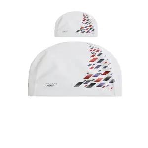 수영장에서 착용하는 코팅 모자 (D-6) X 2개입수모 디자인 다지인 수영모 여성 남성모 강습용 화이트 흰색