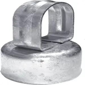 제이크 판매 체인 링크 펜스 루프 캡 탑 - 2-3/8인치 외경 포스트 및 1-5/8인치 상단 레일 파이프에 사용