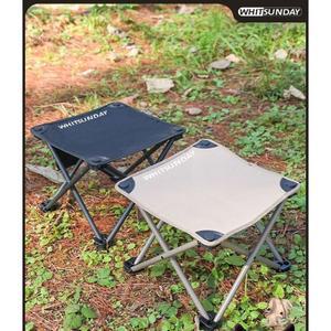 야외 접이식 의자 휴식 작은 등받이 캠핑 낚시 장비 알루미늄 안뜰