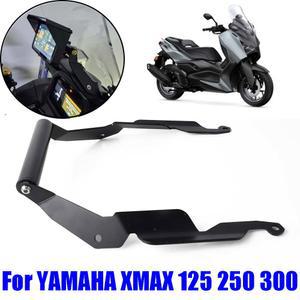 야마하 XMAX 300 250 125 X-MAX XMAX250 XMAX125 2025용 오토바이 액세서리 휴대폰 거치대 스탠드 GPS 네비게이션 브래킷 지원